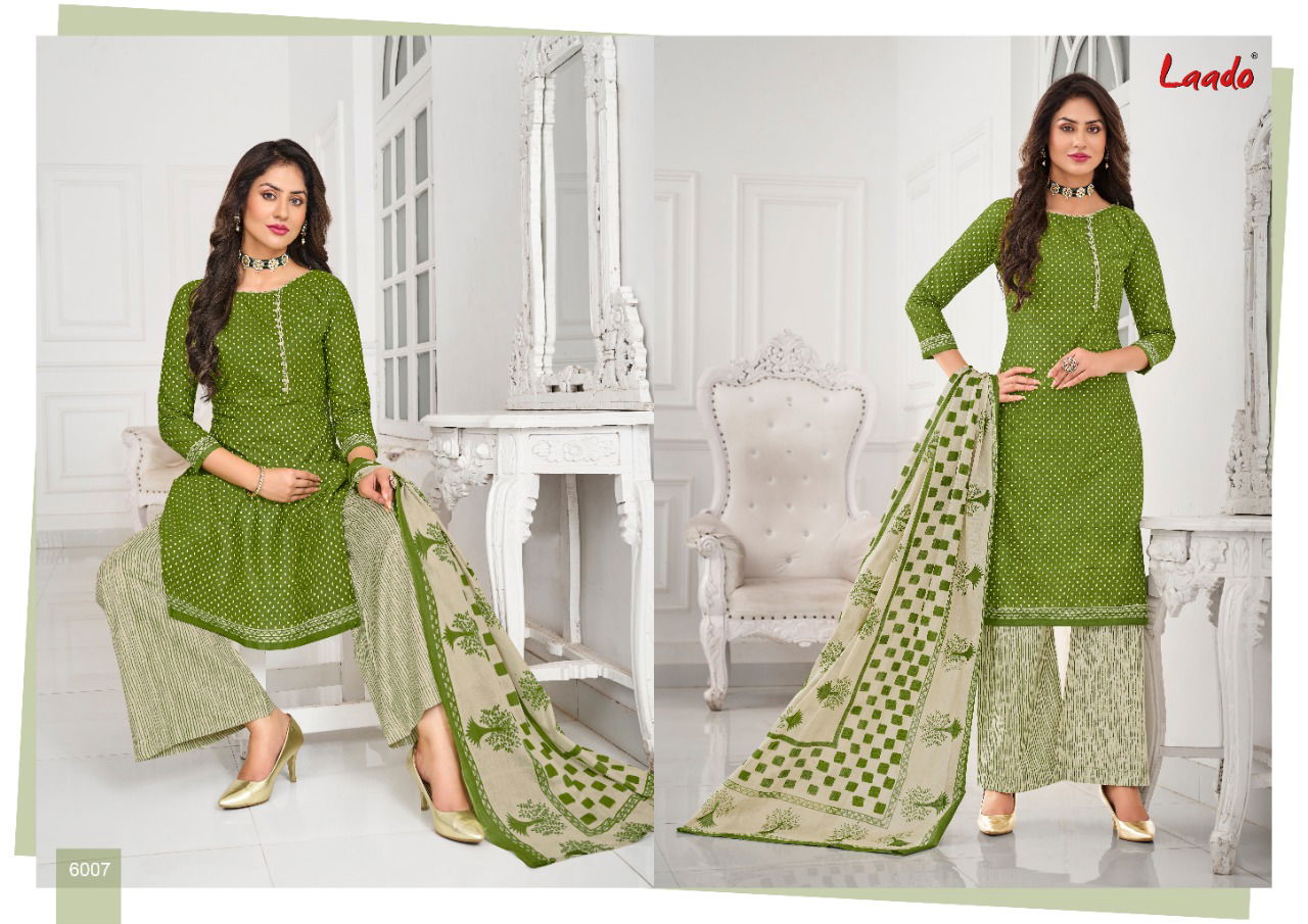 Laado 60 Latest Regular Wear Cotton Printed Dress Material COllection